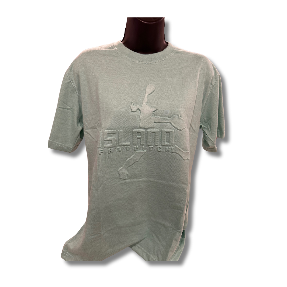 Island Fog Light Gray Island Fastpitch Tee